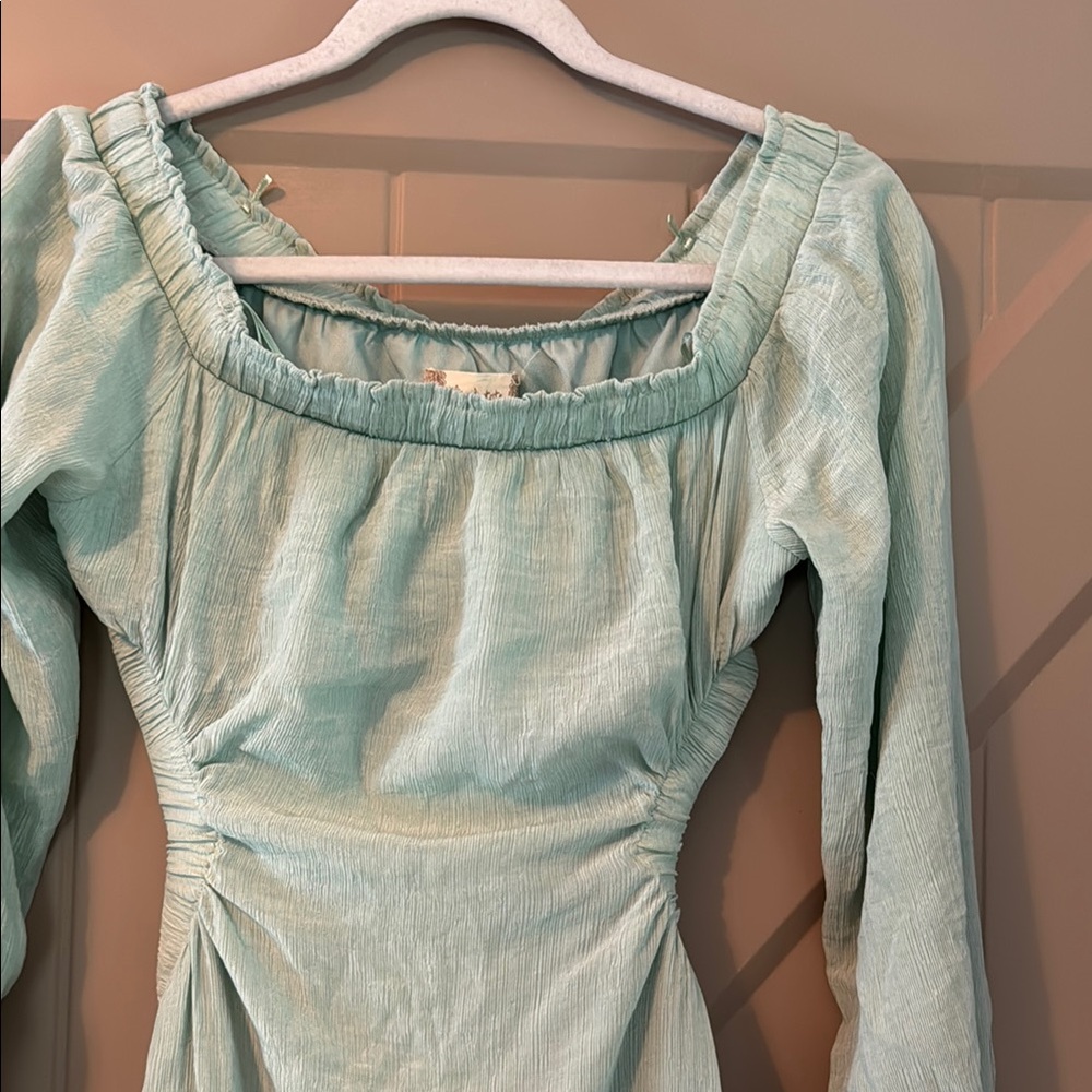 Altar'd State Mint Green Backless Dress